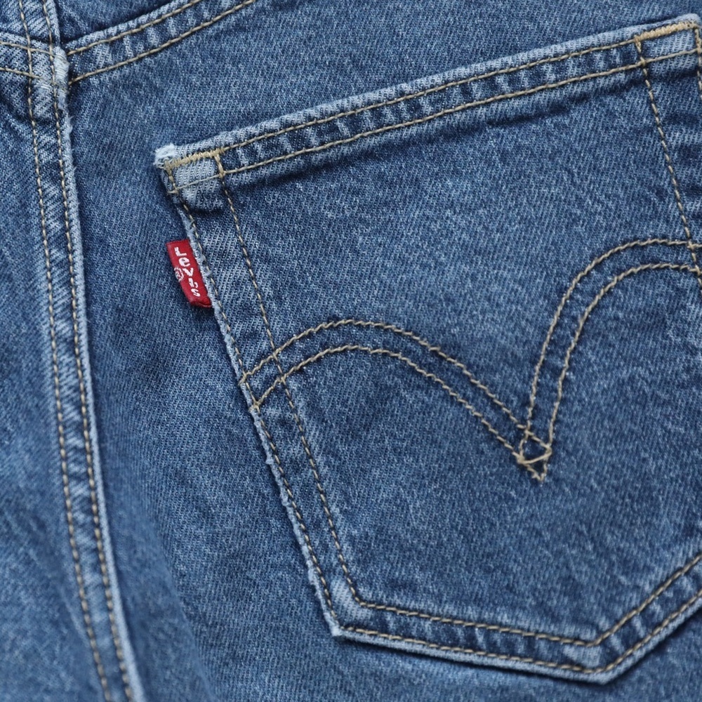 Levi's Jeans medium blue high waisted trendy 28 stretch mom tapered - Picture 7 of 11